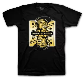 Retro 9 University Gold Shirt - King Of Kings - Black