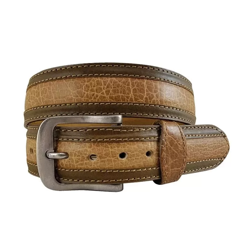 Roper Belt Mens Distressed American Bison (9561500H)