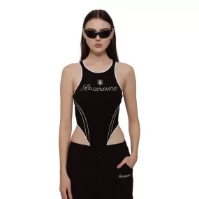 ROSEMAESE SPORT CLUB BODYSUIT-BLACK