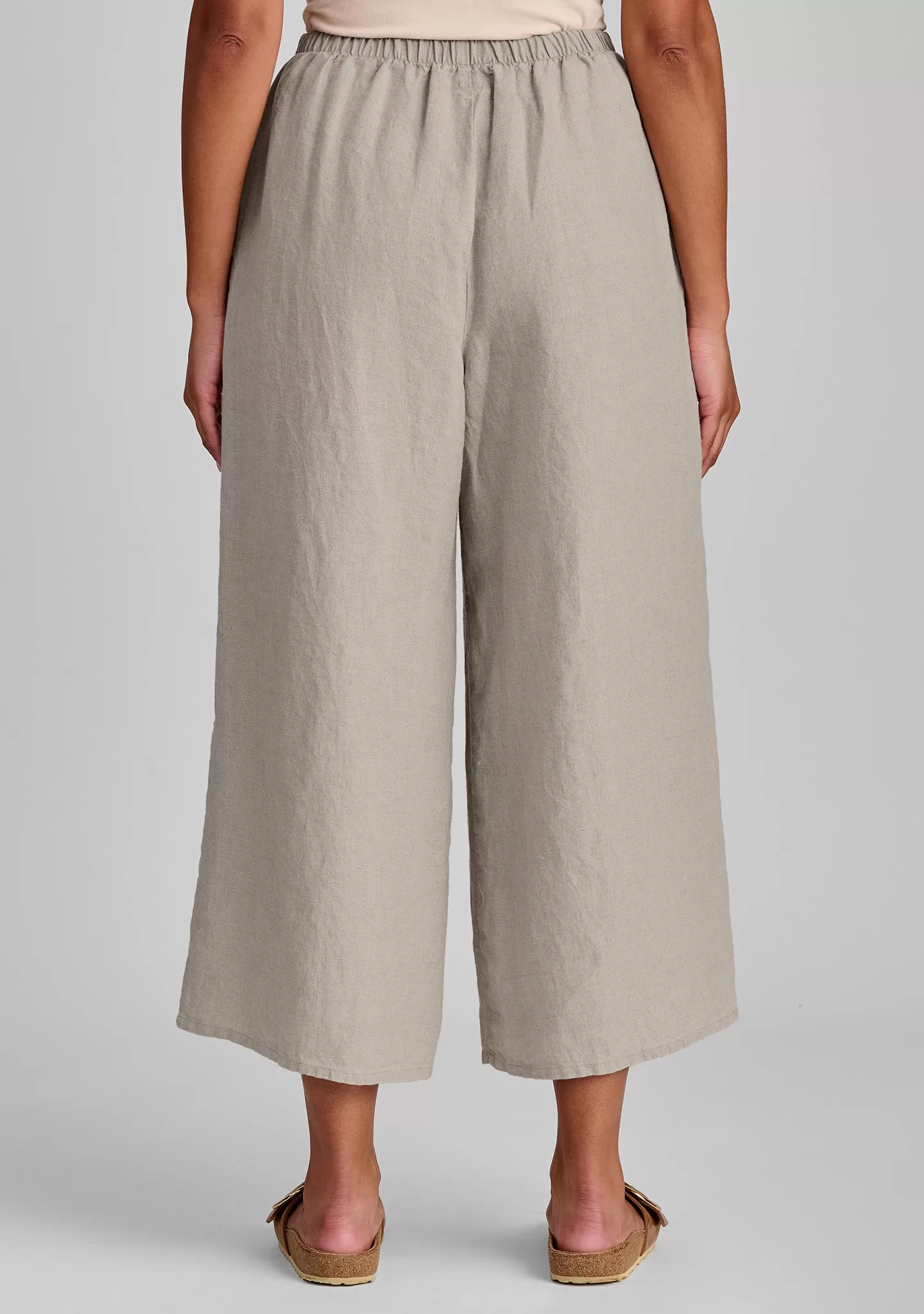 Sociable Flood - Wide Leg Linen Pants