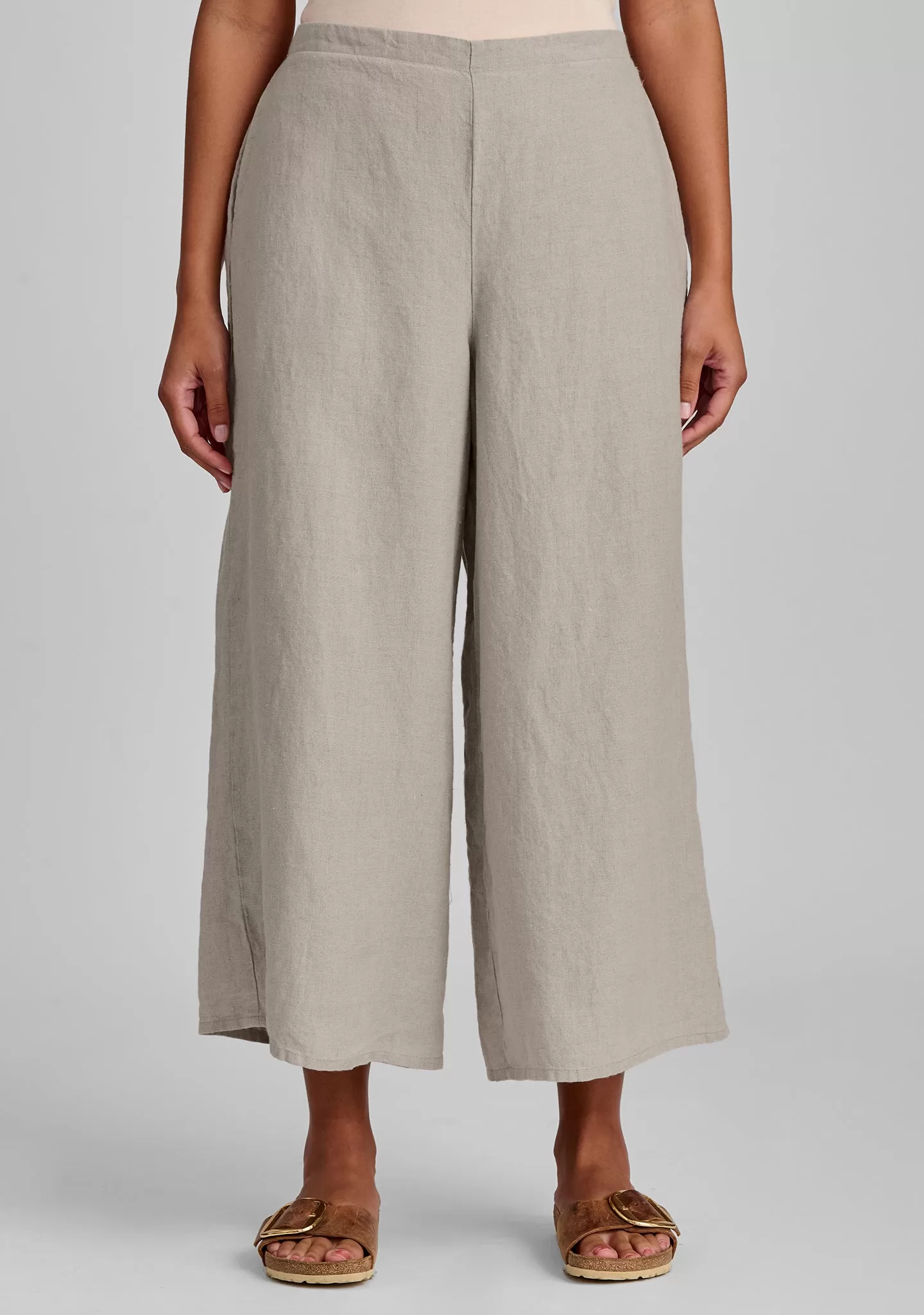 Sociable Flood - Wide Leg Linen Pants