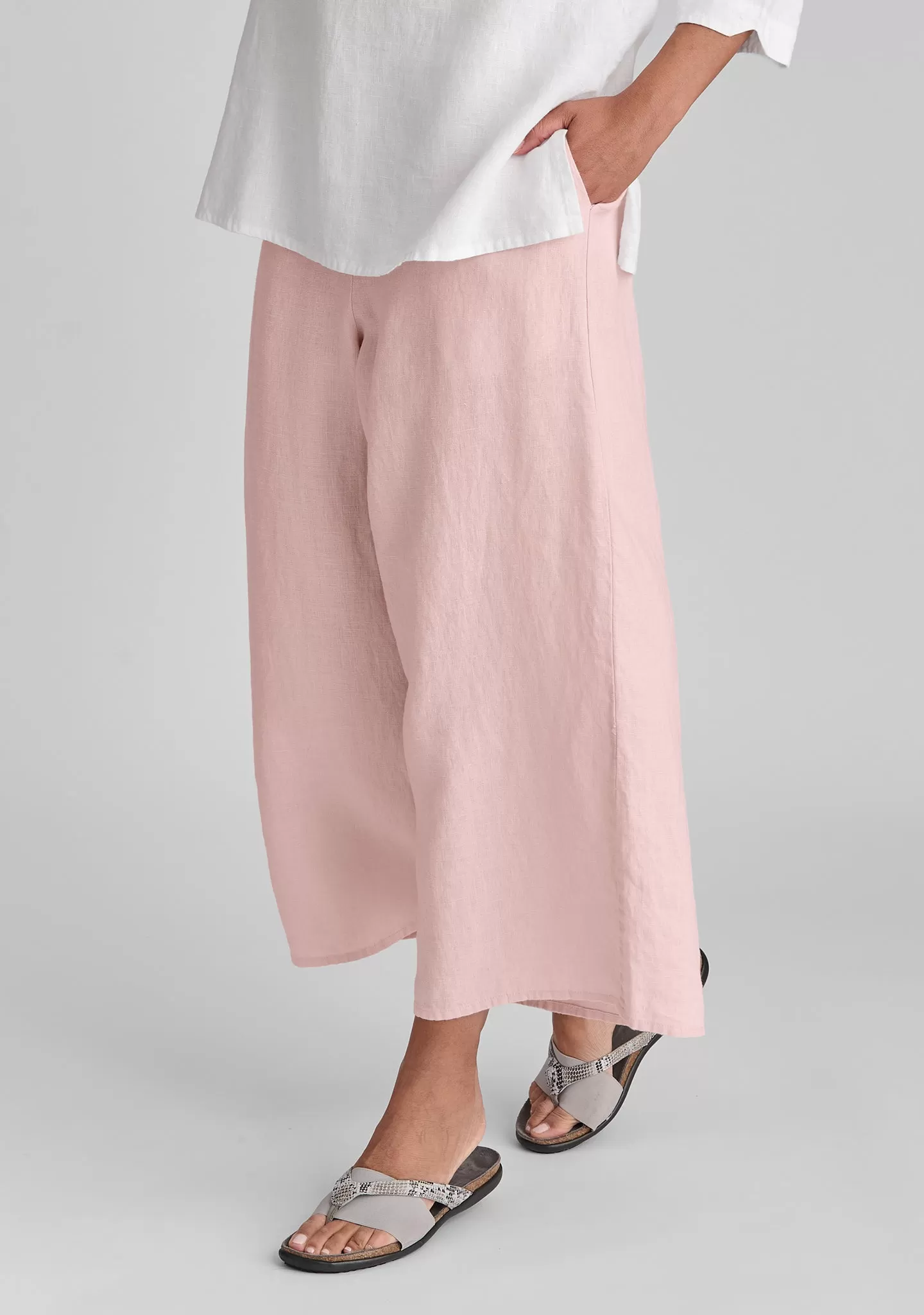 Sociable Flood - Wide Leg Linen Pants