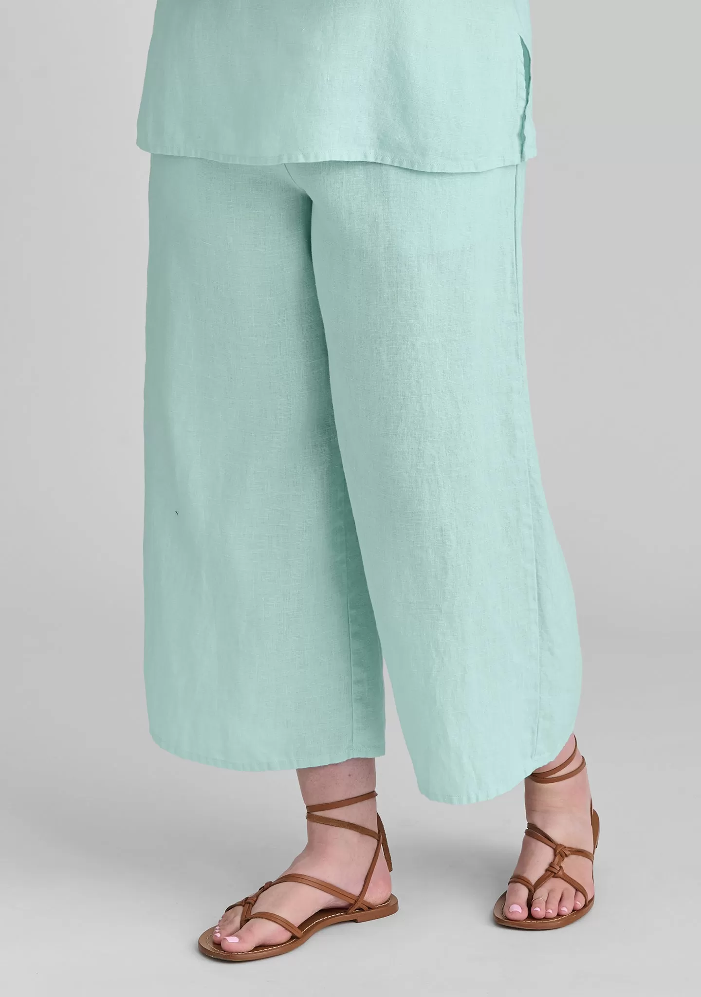 Sociable Flood - Wide Leg Linen Pants