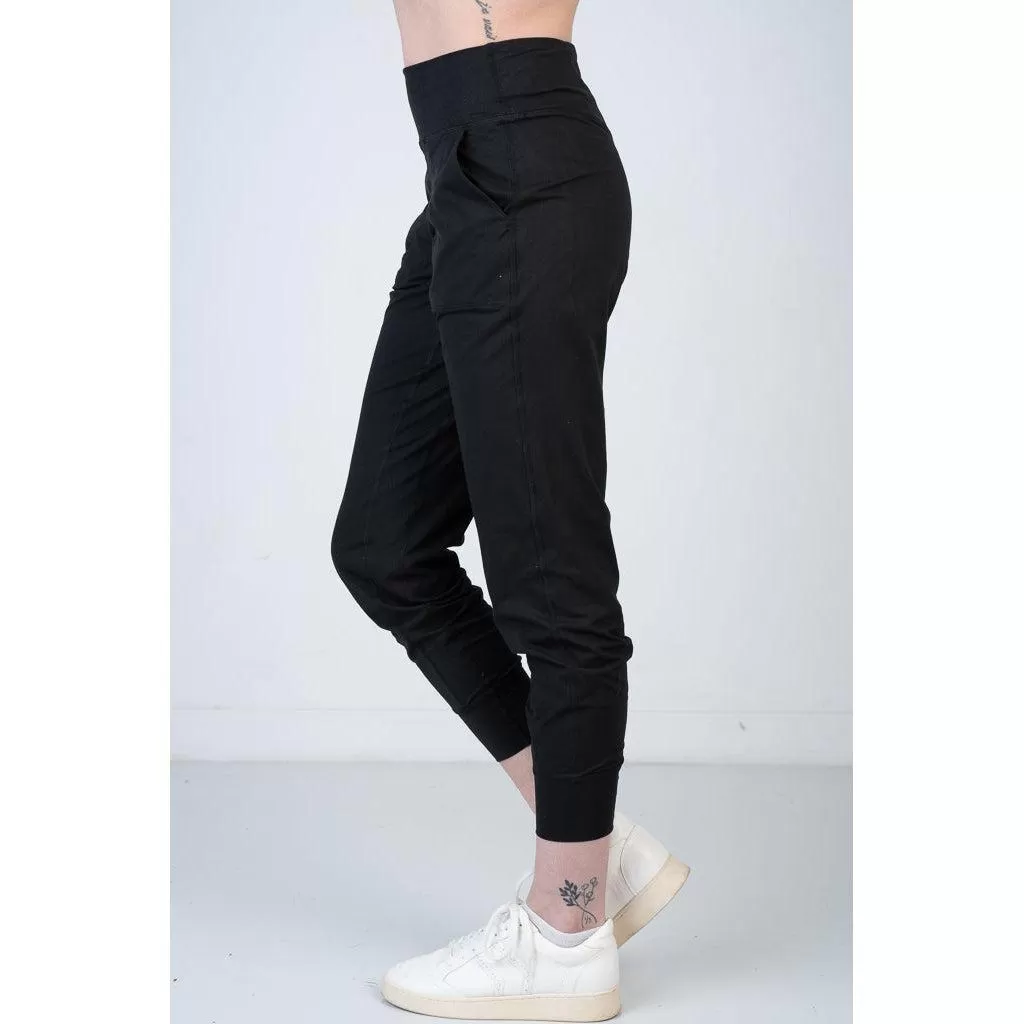 Soft Solid Black Active Joggers (S-XL)