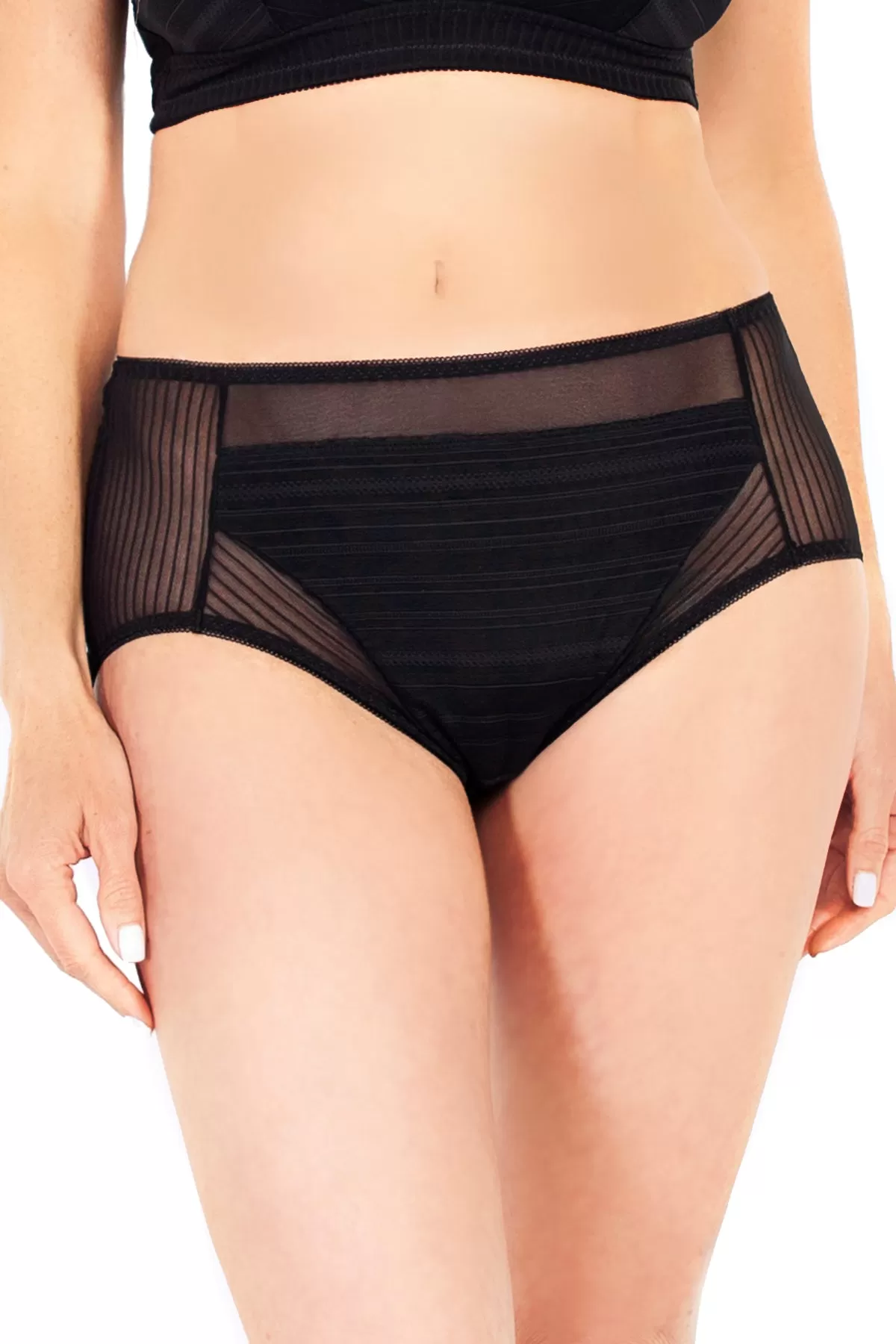 Striped Mesh Detail Brief