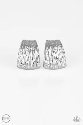 Superstar Shimmer Silver Clip-On-Earrings