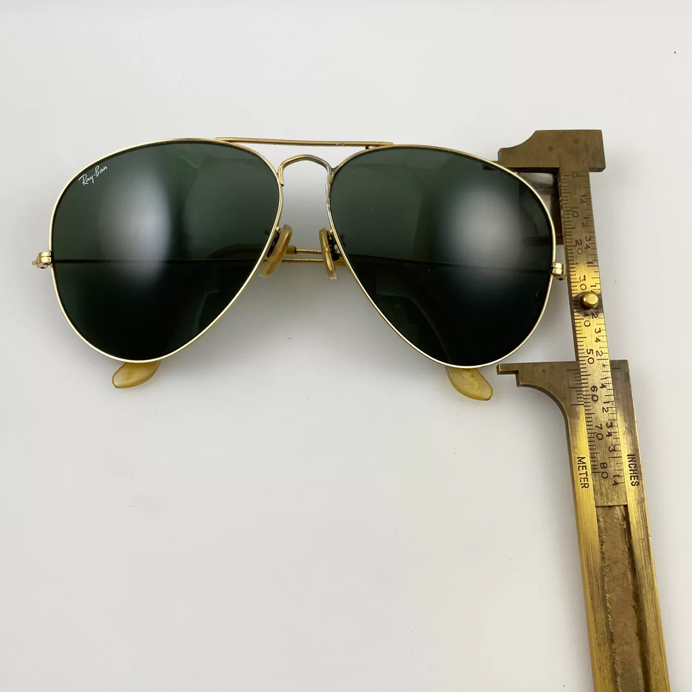 Vintage Gold Ray-Ban Aviator Sunglasses 1950's In Case BL 62mm G15