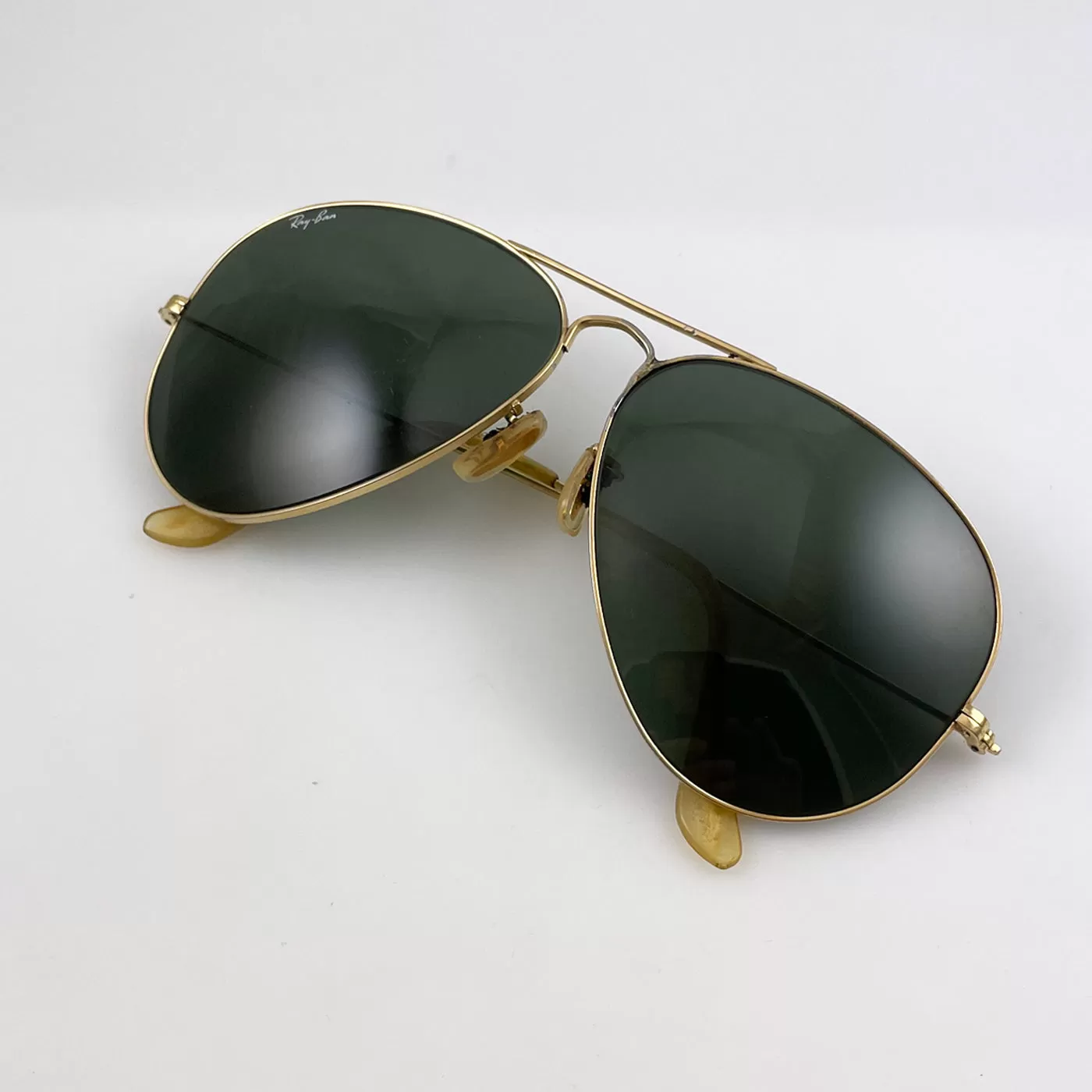 Vintage Gold Ray-Ban Aviator Sunglasses 1950's In Case BL 62mm G15