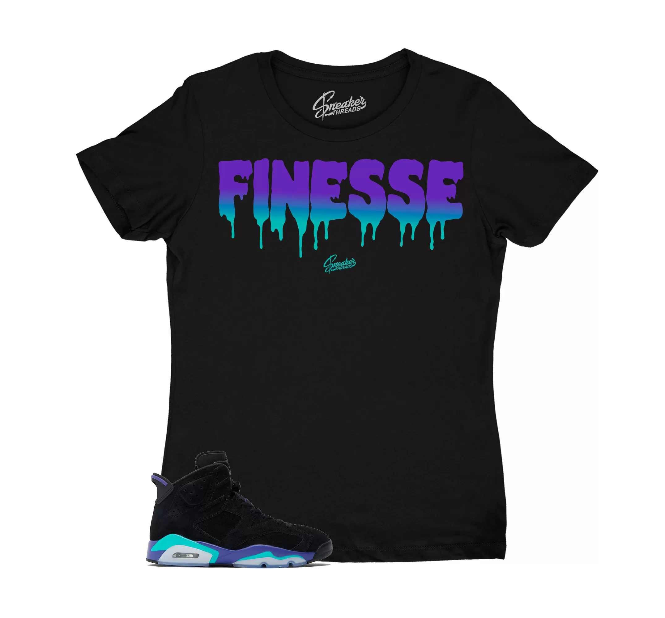 Womens Aqua 6 Shirt - Finesse - Black